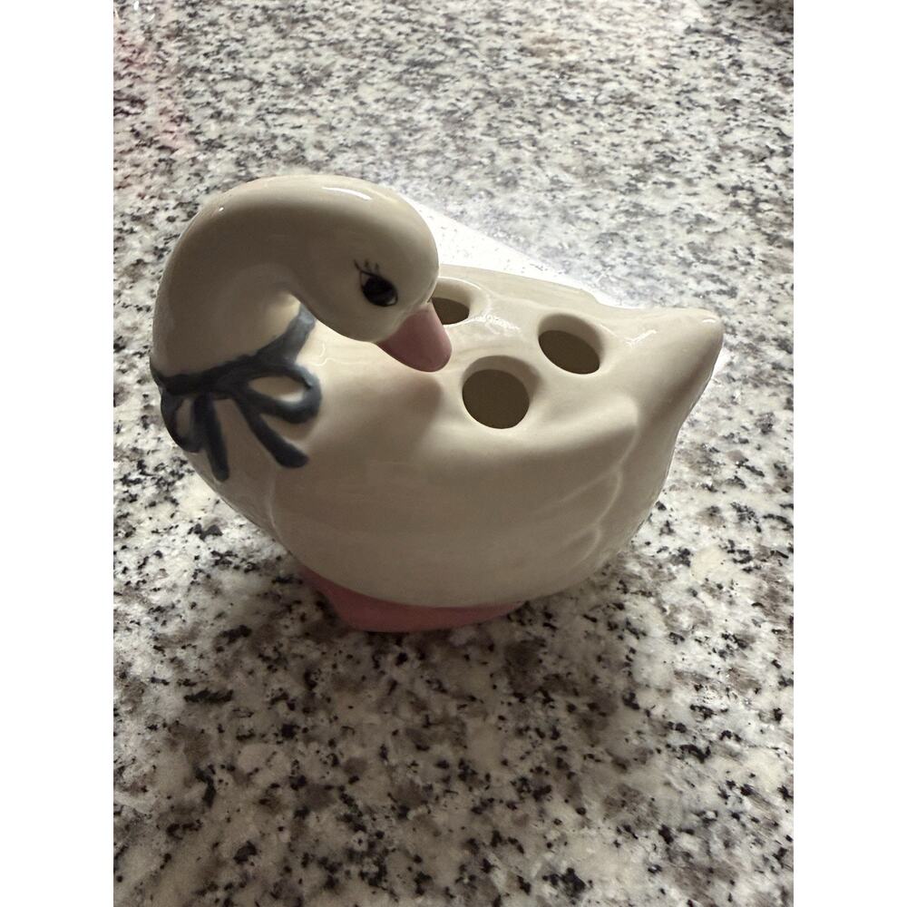 Duck Brush Holder Ceramic